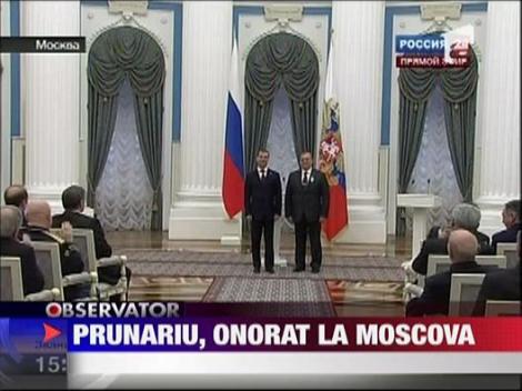 Dumitru Prunariu a fost decorat de presedintele Dmitri Medvedev