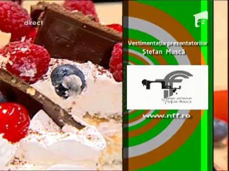 Tort usor cu crema de branza