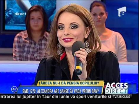 Alexandra Badescu isi acuza fostul sot ca nu a platit pensia alimentara