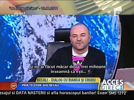 Gigi Becali se ia de Daniela Crudu