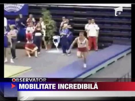 Un gimnast a executat 13 rotiri in aer!