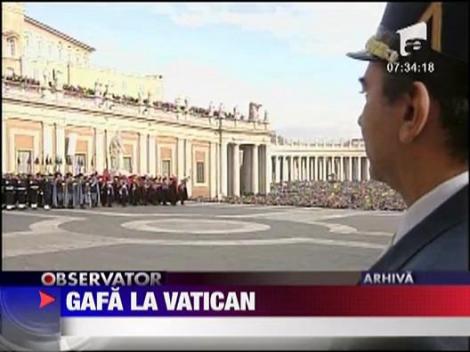 Gafa stanjenitoare pentru oficialitatile de la Vatican