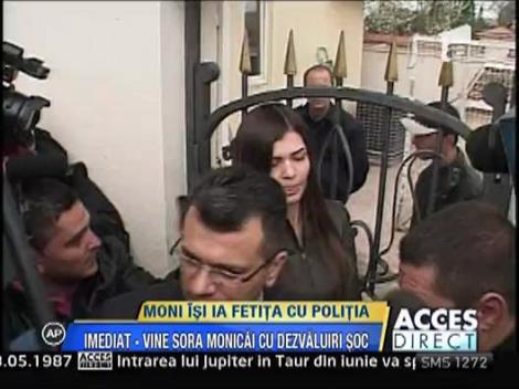 Monica Columbeanu isi ia fetita cu politia