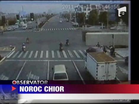 Accident spectaculos in China