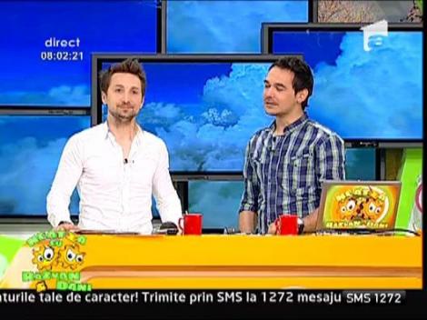 Razvan, amuzat de semnul de pe gat al lui Dani