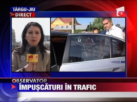 Impuscaturi in trafic la Craiova: un sofer ranit