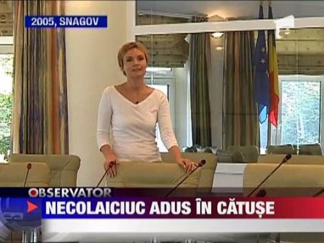 Mihai Necolaiciuc a fost adus in fata magistratilor