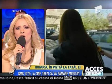 Monica Columbeanu a dus-o pe Irina sa-si vada tatal