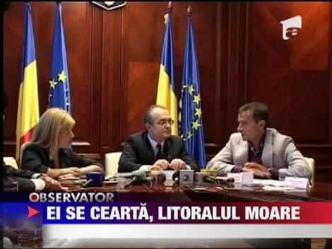 Mazare se cearta cu Boc si Udrea, litoralul moare
