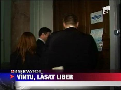 Sorin Ovidiu Vintu , lasat liber