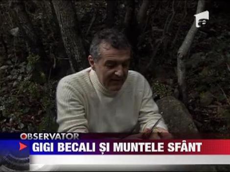 Gigi Becali, pelerinaj pe Muntele Athos!