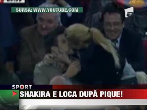 Shakira si Pique s-au sarutat de mama focului in tribuna