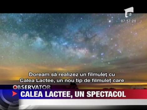 Calea Lactee, vazuta de pe un munte din Tenerife