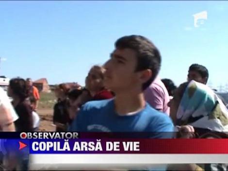 Copila arsa de vie intr-un bloc din Drobeta Turnu Severin