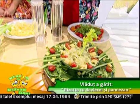 Rizotto cu dovlecei si parmezan