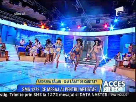 Andreea Balan a dansat la Acces Direct