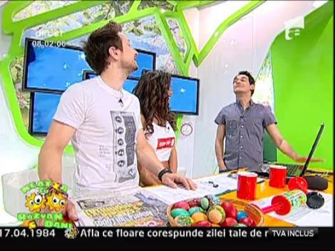 Roxana Vancea se pricepe la vopsit oua