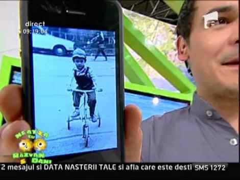 Razvan pe tricicleta