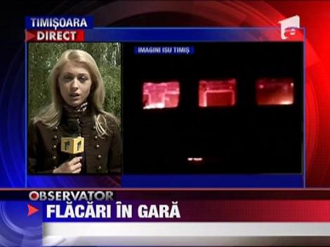 Flacari in gara din Lugoj