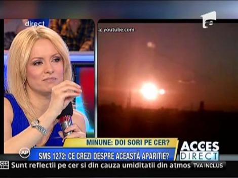 Minune pe cerul Romaniei! Doi sori pe cer?