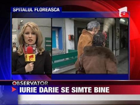 Iurie Darie, iar in spital