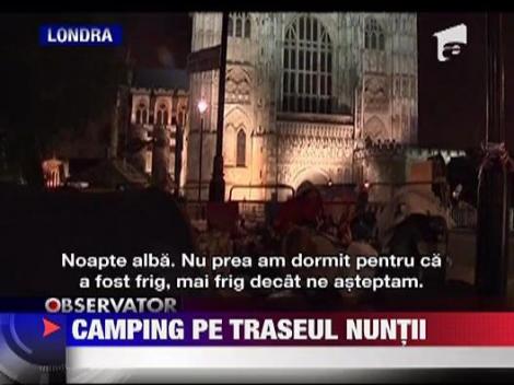 Camping pe traseul nuntii regale