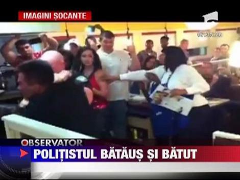 Un politist a lovit cu pumnul o femeie
