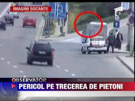 IMAGINI SOCANTE! Accident grav pe trecerea de pietoni