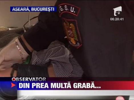 Accident din prea multa graba