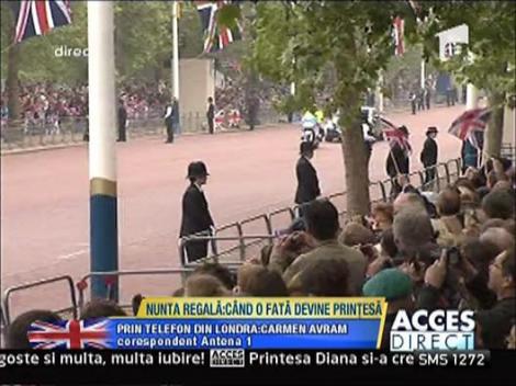 Intarziere de 3 - 6 minute in programul nuntii regale