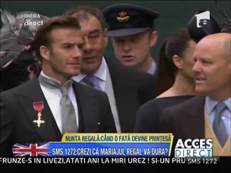 David Beckham a ajuns la nunta regala