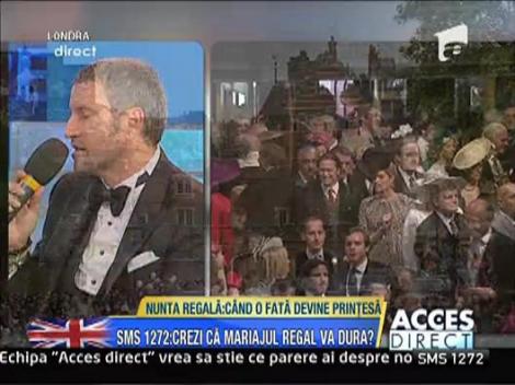 Invitatii printilor nu au voie cu telefonul in Catedrala Westminster Abbey