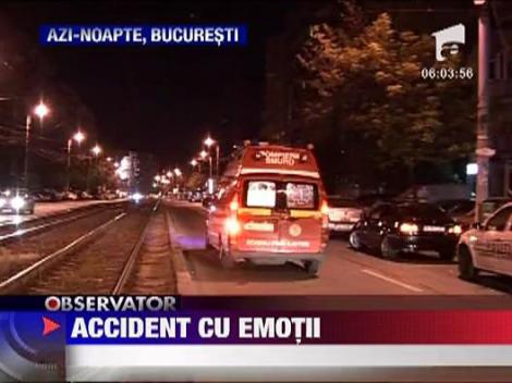 Femeie spulberata pe trecere de pietoni