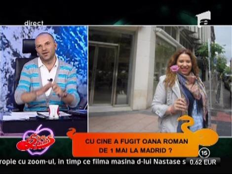 Oana Roman a primit un trandafir in Madrid