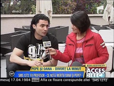 Primul interviu al lui Pepe imediat dupa divort