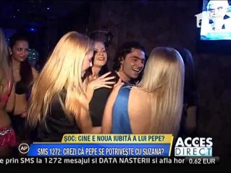 Burlacul Pepe, asaltat de blonde si brunete in club