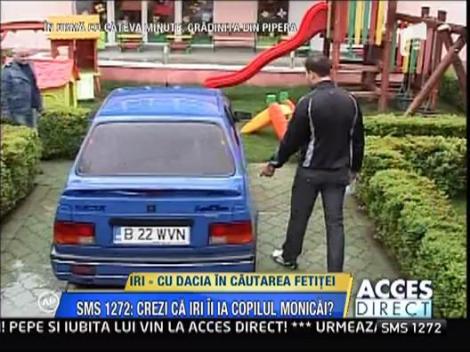 Irinel si-a vizitat fiica la noua ei gradinita. A venit cu o Dacie!