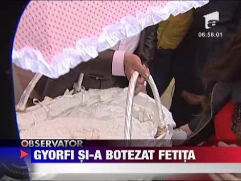 Daniela Gyorfi si George Tal si-au botezat fetita