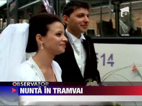 Nunta intr-un tramvai din Timisoara