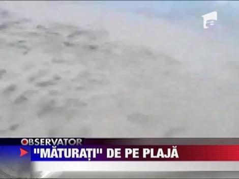 Un Boeing a maturat o plaja plina de oameni