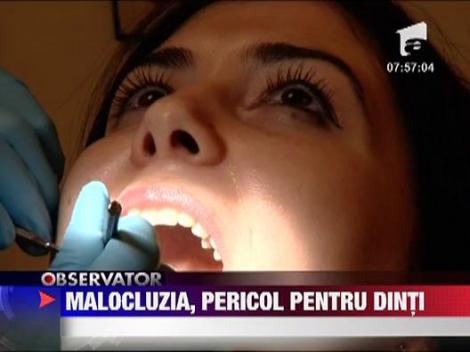 Manocluzia, pericolul de a pierde dintii