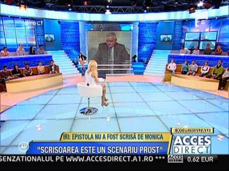 Irinel Columbeanu despre presupusul avort al Monicai