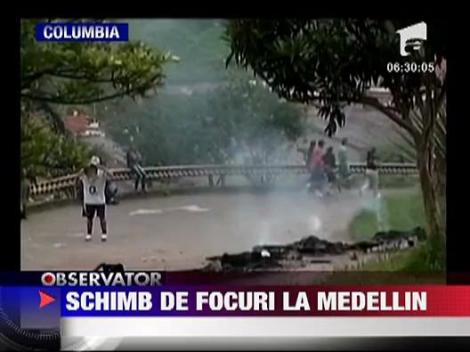 Schimb de focuri in Medellin, inima drogurilor