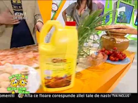 Vladut a pregatit snitel cu buline