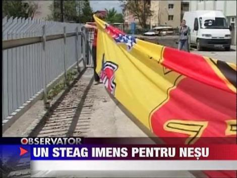 Steag urias pentru  fotbalistul Mihai Nesu