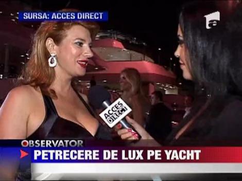 Iubita lui Bote, petrecere de lux pe yacht