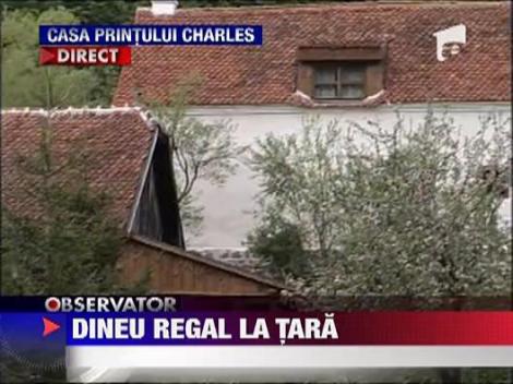 Printul Charles, dineu regal in Valea Zalanului