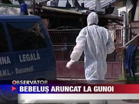 Bebelus aruncat la gunoi
