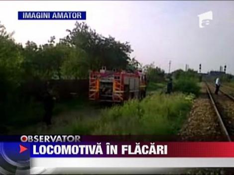 Locomotiva in flacari