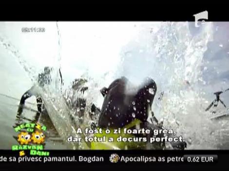 A facut wakeboarding tras de tren